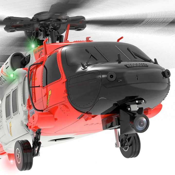YXZNRC F09S UH60 1/47 Scale Heli Copter 2.4Ghz Flybarless RC Helicopter Toy RTF With GPS Gyroscope 3D 6G System 5.8G - QYBE