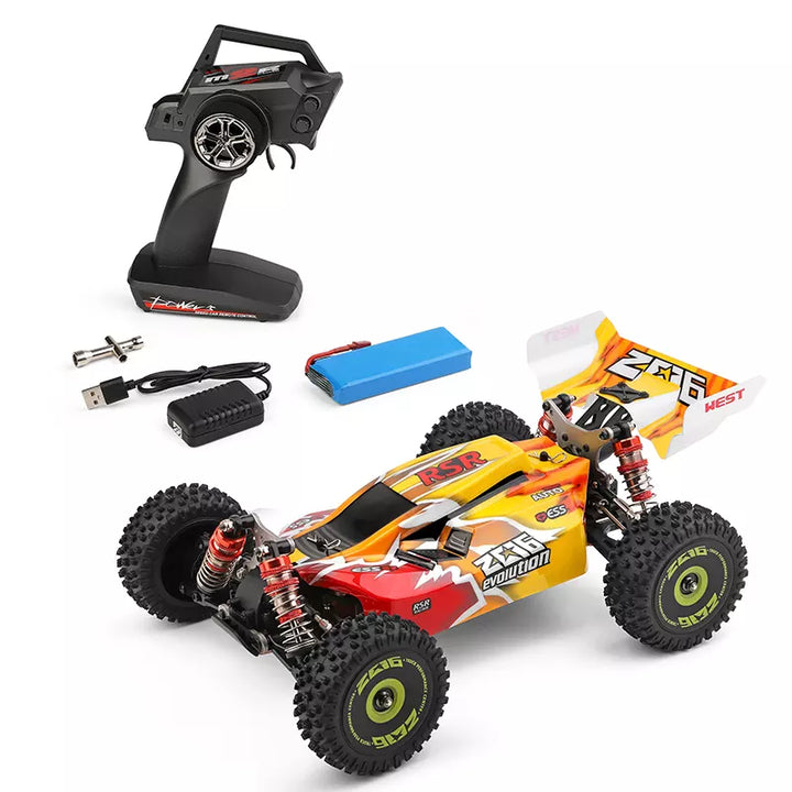 Wltoys 144010 1:14 2.4G 4WD High Speed Racing Brushless RC Car Vehicle Models 75km/H - QYBE