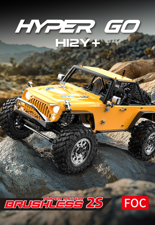 MJX Hyper Go H12Y 1:12 Brushless RC 4WD Crawler