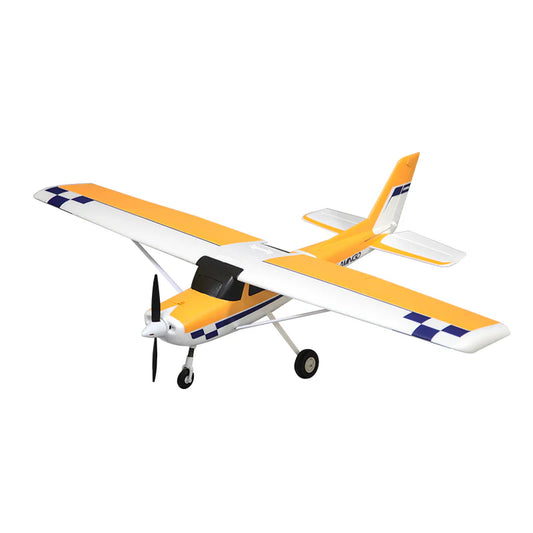 FMS Ranger 1220mm Electric RC Plane RTF with EPO Foam Reflex V2 Flight Stabilizer for Beginners Includes Floats and Metal Gear - QYBE