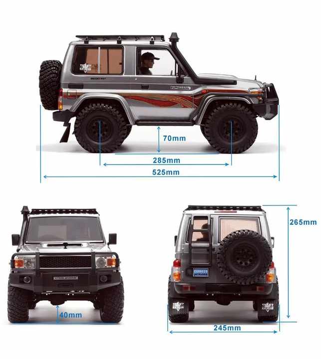 RGT EX86020 1:10 Scale 60A ESC CNC Alloy 4WD RTR RC Rock Crawler Truck